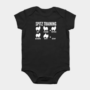 Spitz Training Japanese Spitz Tricks Baby Bodysuit